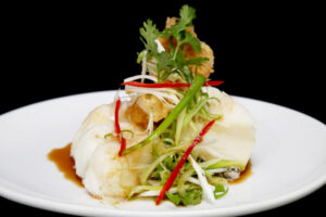 ปลาหิมะนึ่งซอสเอ็กซ์โอ(ห้องอาหารจีนดรากอน โรงแรม มิราเคิล แกรนด์ คอนเวนชั้น)