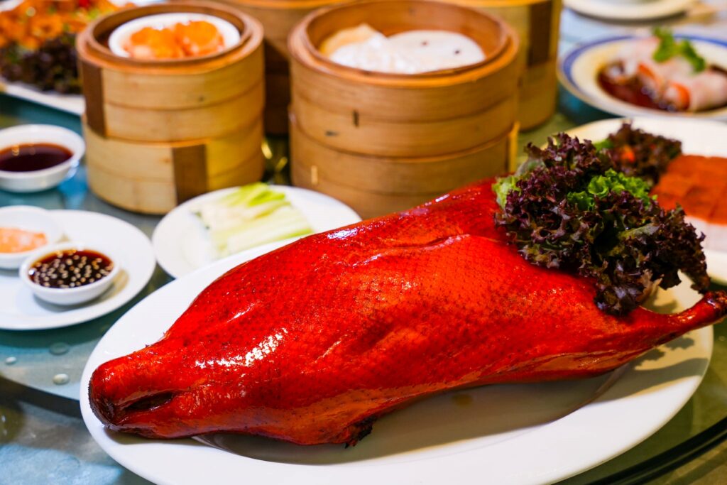 เป็ดปักกิ่ง ติ่มซำ (ห้องอาหารจีนดรากอน โรงแรม มิราเคิล แกรนด์ คอนเวนชั่น)