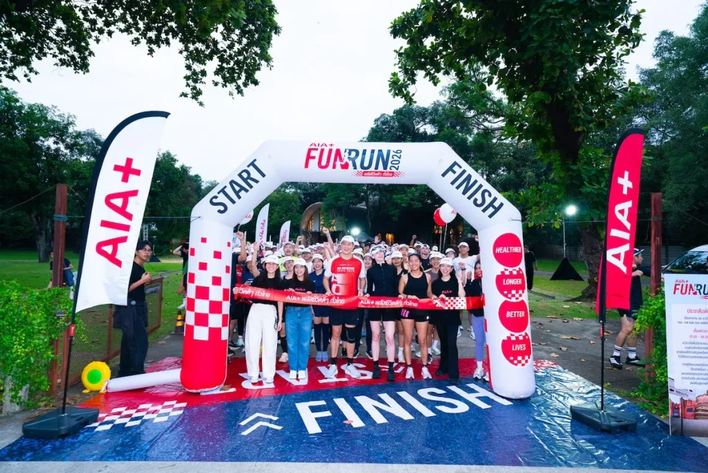 “AIA+ FUN RUN 2026” พลัสชีวิตดี ๆ ทั่วไทย ออกสตาร์ตแล้ว! เปิดสนามแรกเชียงใหม่สุดคึกคัก โดยมี “ซาบีน่า เดอะเฟซ” นำทีมพลัสสุขภาพดี ก่อนส่งต่อพลังสุขภาพดีครบ 4 จังหวัด 4 ภาคทั่วไทย
