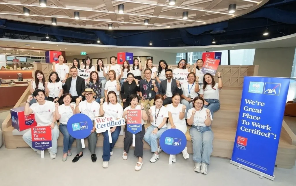 กรุงไทย-แอกซ่า ประกันชีวิต คว้า “Great Place to Work in Thailand 2026” สะท้อนความมุ่งมั่น และส่งเสริมวัฒนธรรมองค์กร “Care & Dare”