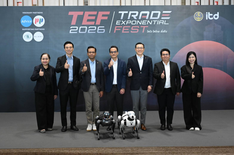 เปิดฉากแล้ว มหกรรม “Trade Exponential Fest 2026” ภายใต้แนวคิด ‘โตไว โตไกล ยั่งยืน’  เวทีแห่งอนาคตเชื่อมธุรกิจไทยสู่ตลาดโลก ร่วมปลดล็อกศักยภาพผู้ประกอบการไทย 