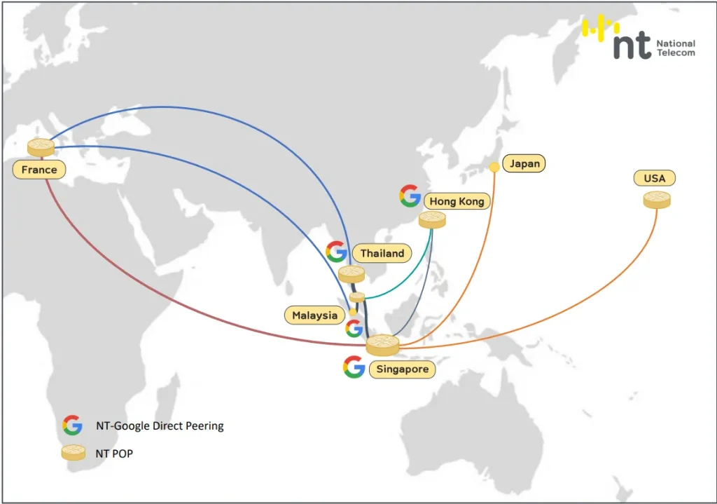NT คว้ามาตรฐาน Google Gold Verified Peering Provider (VPP) ยกระดับการเชื่อมต่อบริการของ Google อย่างมั่นใจ ด้วยโครงสร้างพื้นฐานที่พร้อมใช้งาน